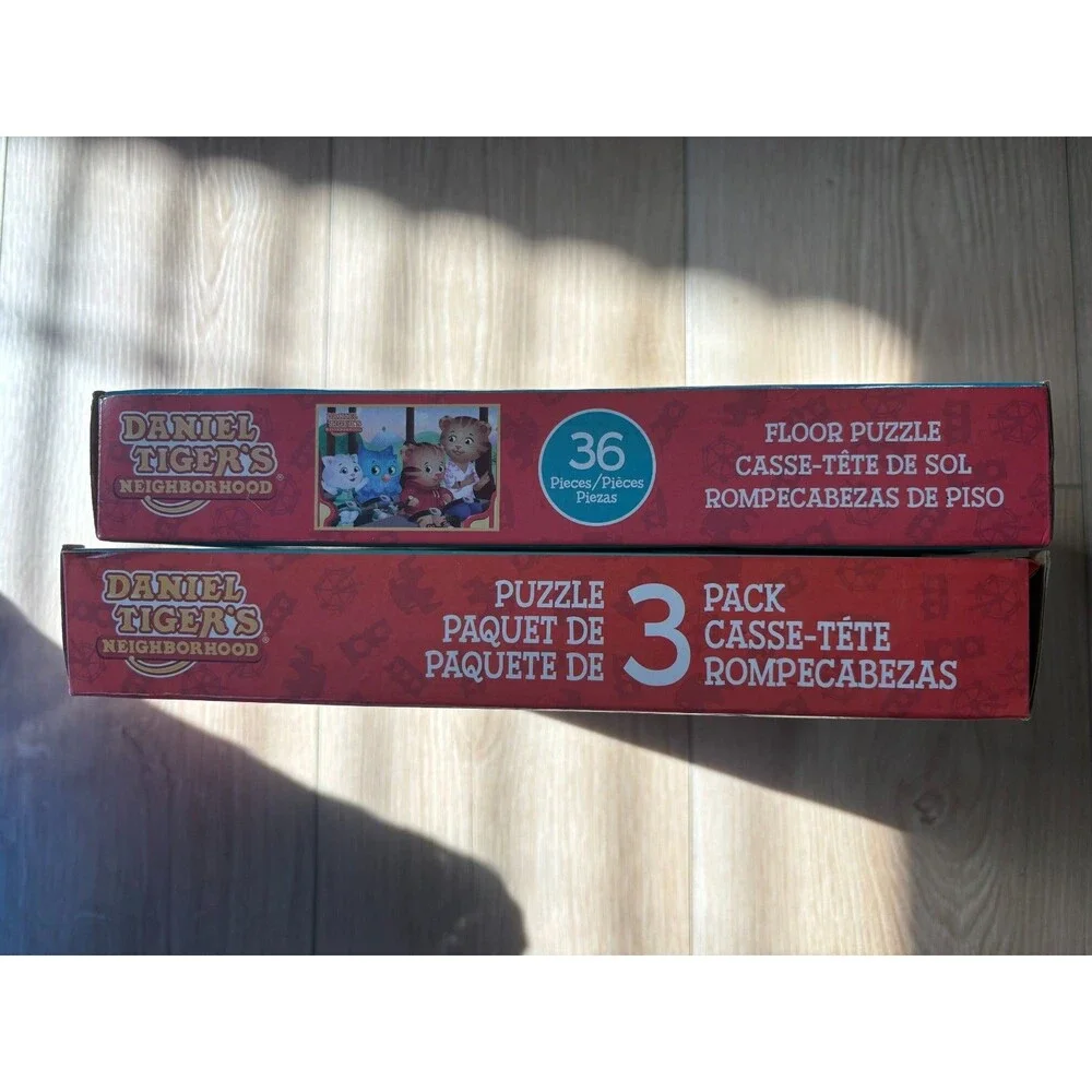Daniel Tiger's Neighborhood Puzzle Lot 36 Pc Floor Puzzle & 3 Pack 24 48 100 Pc